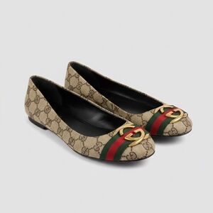 Gucci Canvas Flats | Womens | 38 | Authentic